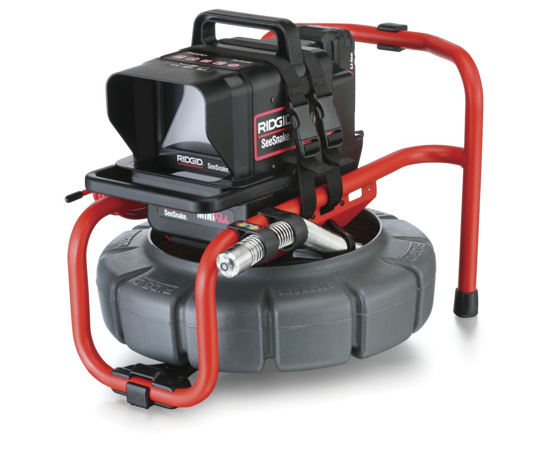 Drain inspection camera and reel